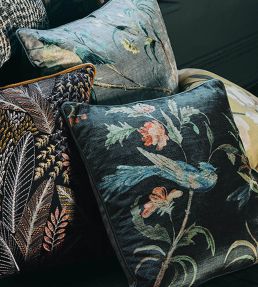 Pluma Velvet Cushion 65 x 65cm by Romo Twilight