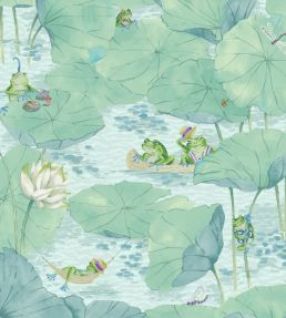 Pond Life Wallpaper by Brand McKenzie Aqua