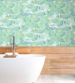 Pond Life Wallpaper by Brand McKenzie Aqua