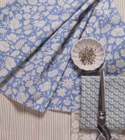 Poppy Grace Fabric by Liberty Flax Flower