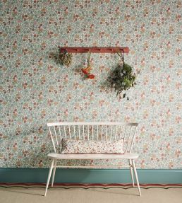 Poppy Meadowfield Wallpaper by Liberty Pewter