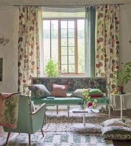Poppy Study Fabric by Designers Guild Violet