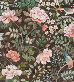 Porcelaine de Chine Wallpaper by Designers Guild Chocolate