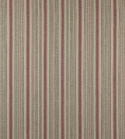 Porth Stripe Fabric by Colefax and Fowler Red/Green