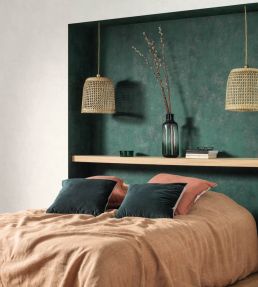Prague Stone Uni Wallpaper by Casadeco White