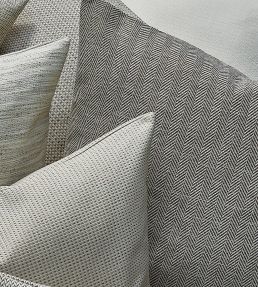 Herringbone Fabric by Prestigious Textiles Graphite