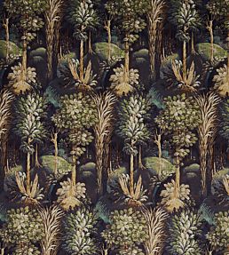 Forbidden Forest Fabric by Prestigious Textiles Ebony