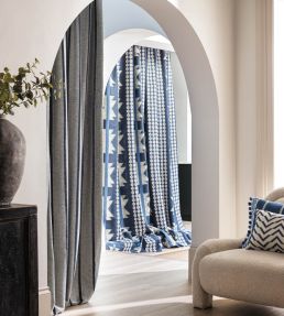 Pueblo Stripe Fabric by Osborne & Little Terracotta