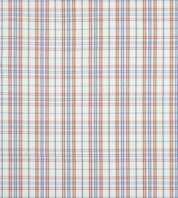 Purbeck Check Fabric by Baker Lifestyle Red/Blue