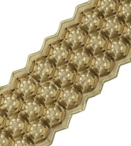 Queen Bee Embroidered Border Trimming by Samuel & Sons Pear