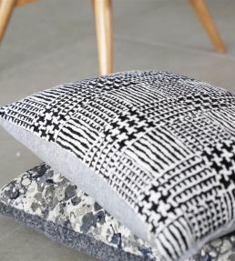 Queluz Cushion 60 x 45cm by Designers Guild Noir