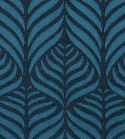 Quill Weave in Yarn Jacquard Fabric by Liberty Lapis