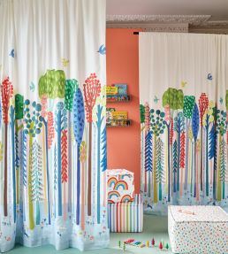Rainbow Forest Fabric by Villa Nova Green