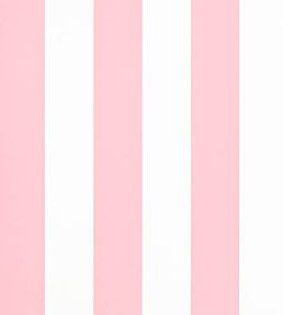 Spalding Stripe Wallpaper by Ralph Lauren in Pink/White | Jane Clayton