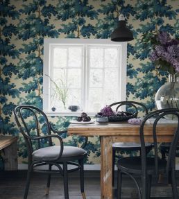 Raphael Wallpaper by Sandberg Blue