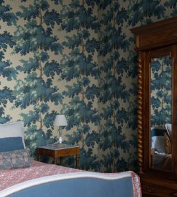 Raphael Wallpaper by Sandberg Blue