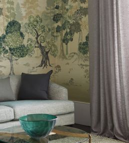 Ravello Linen Fabric by Jim Thompson No.9 Indigo