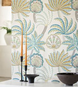 Ravenala Wallpaper by Osborne & Little Teal