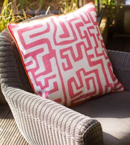 Reef Outdoor Fabric by Andrew Martin Lava