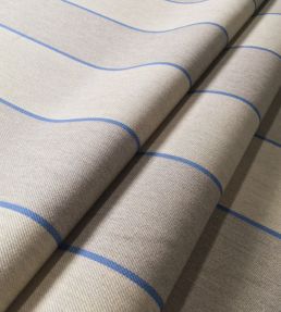 Regatta Stripe 3 Fabric by Ian Mankin Indigo