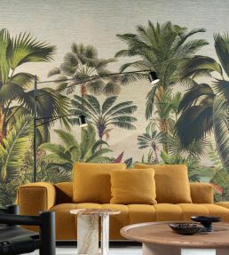 Reverie Tropicale Mural by Arte Jungle Green
