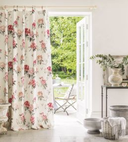 Rhodera Fabric by Sanderson Coral