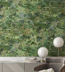 Rice Terrace Wallpaper by Brand McKenzie Grass Green