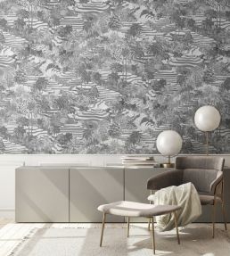 Rice Terrace Max Wallpaper by Brand McKenzie Black / White