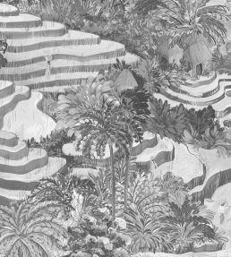Rice Terrace Max Wallpaper by Brand McKenzie Black / White