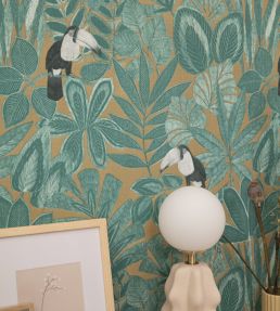 Rio Wallpaper by Caselio Vert Anglais