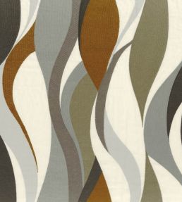 Ritournelle Fabric by Casamance Camel / Anthracite