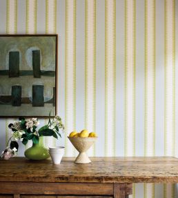 Rocca Wallpaper by Jane Churchill Aqua/Lime
