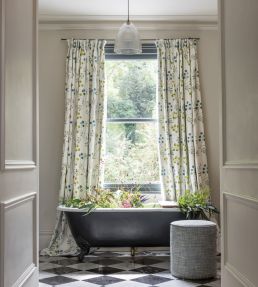 Rochelle Fabric by Clarke & Clarke Blush/Raspberry