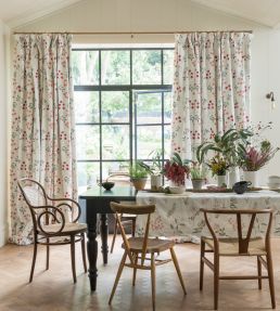 Rochelle Fabric by Clarke & Clarke Blush/Raspberry