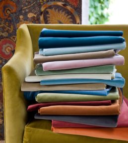 Rooksmoor Velvet Fabric by Lewis & Wood Fawn