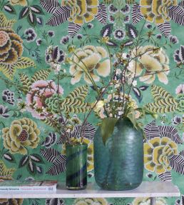 Rose De Damas Mural by Designers Guild Jade