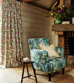 Rosedene Fabric by Studio G Denim / Spice