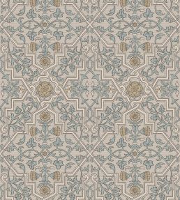 Rosenvinge Wallpaper by Borastapeter Yellow / Blue
