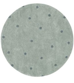 Lorena Canals Round Dot rug Blue Sage C-RDOT-BSG Blue Sage