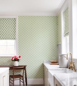 Rowan Wallpaper by Jane Churchill Emerald