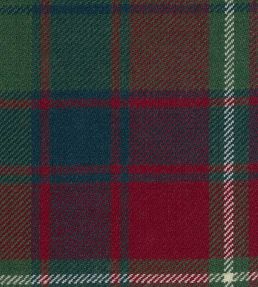 Roxburgh Red Mtd Fabric by The Isle Mill Red