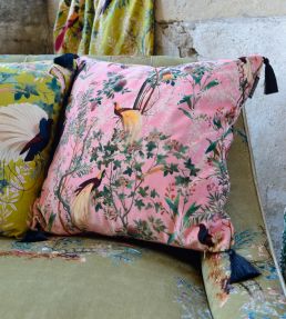 Royal Garden Cushion 50 x 50cm by MINDTHEGAP Pink