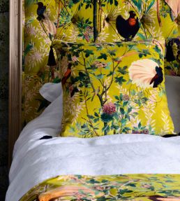 Royal Garden Cushion 50 x 50cm by MINDTHEGAP Yellow