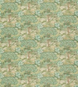 Ruskin Cotton Fabric by GP & J Baker Green