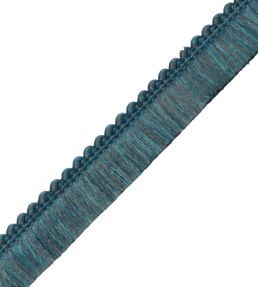 Saisons Brush Fringe Trimming by Samuel & Sons Blue Fin
