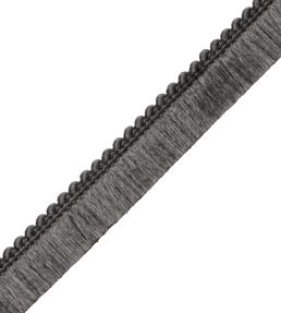 Saisons Brush Fringe Trimming by Samuel & Sons Charcoal