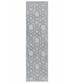 SALTR-03-66240-Salta Geometric Runner-Rugs-Silver Silver