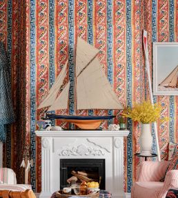 Samothraki Wallpaper by MINDTHEGAP Blue Red