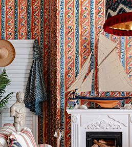 Samothraki Wallpaper by MINDTHEGAP Blue Red