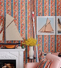 Samothraki Wallpaper by MINDTHEGAP Blue Red